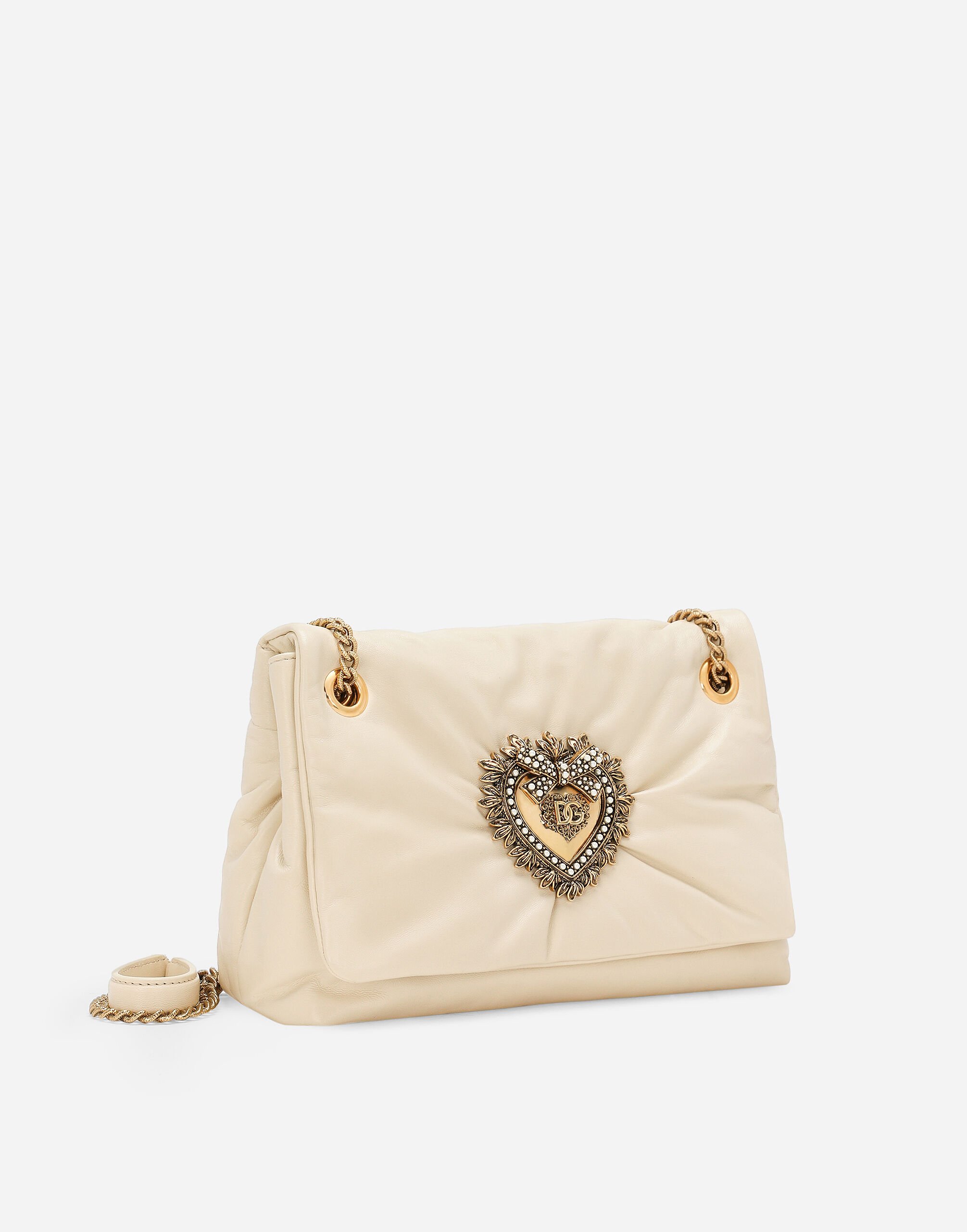 ショルダーバッグ・ポシェット Dolce & Gabbana Dolce & Gabbana Bags.. Ivory Medium Devotion Soft bag in Cream for Women | Dolce&Gabbana® US