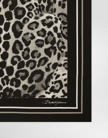 Dolce & Gabbana Leopard-print silk twill foulard (70x70) Print FN092RGDCUV