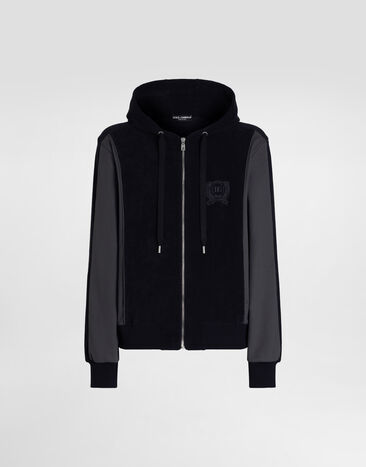 Dolce & Gabbana Cotton terry sweatshirt Blue G9CBZZHU7XG