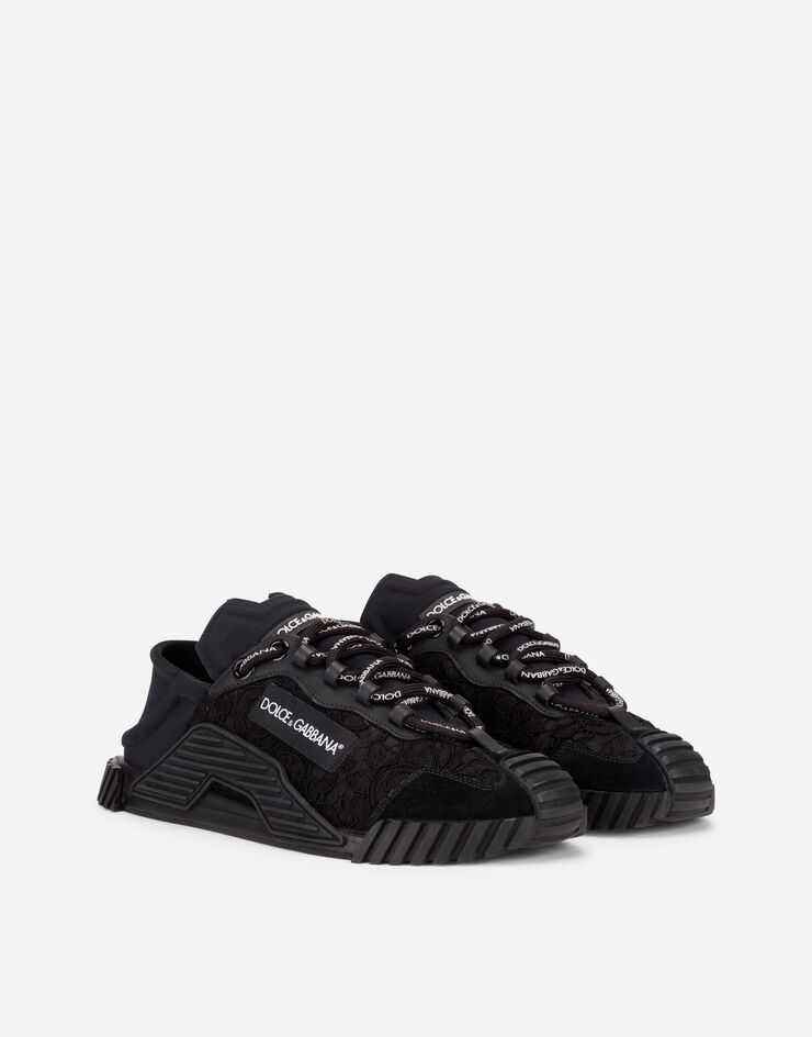 Dolce & Gabbana Sneakers slip-on ns1 en matières mélangées Noir CK1837AX372