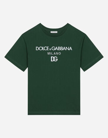 Dolce & Gabbana T-Shirt aus Jersey Logoprint Drucken EM0103AD280