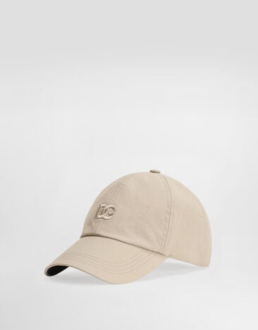 Dolce & Gabbana Stretch nylon canvas baseball cap Beige GH886ZFUUDD