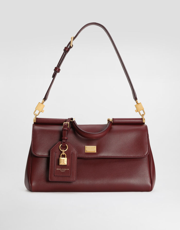 Dolce & Gabbana My Sicily handbag in plongé calfskin Bordeaux BB7782B7321