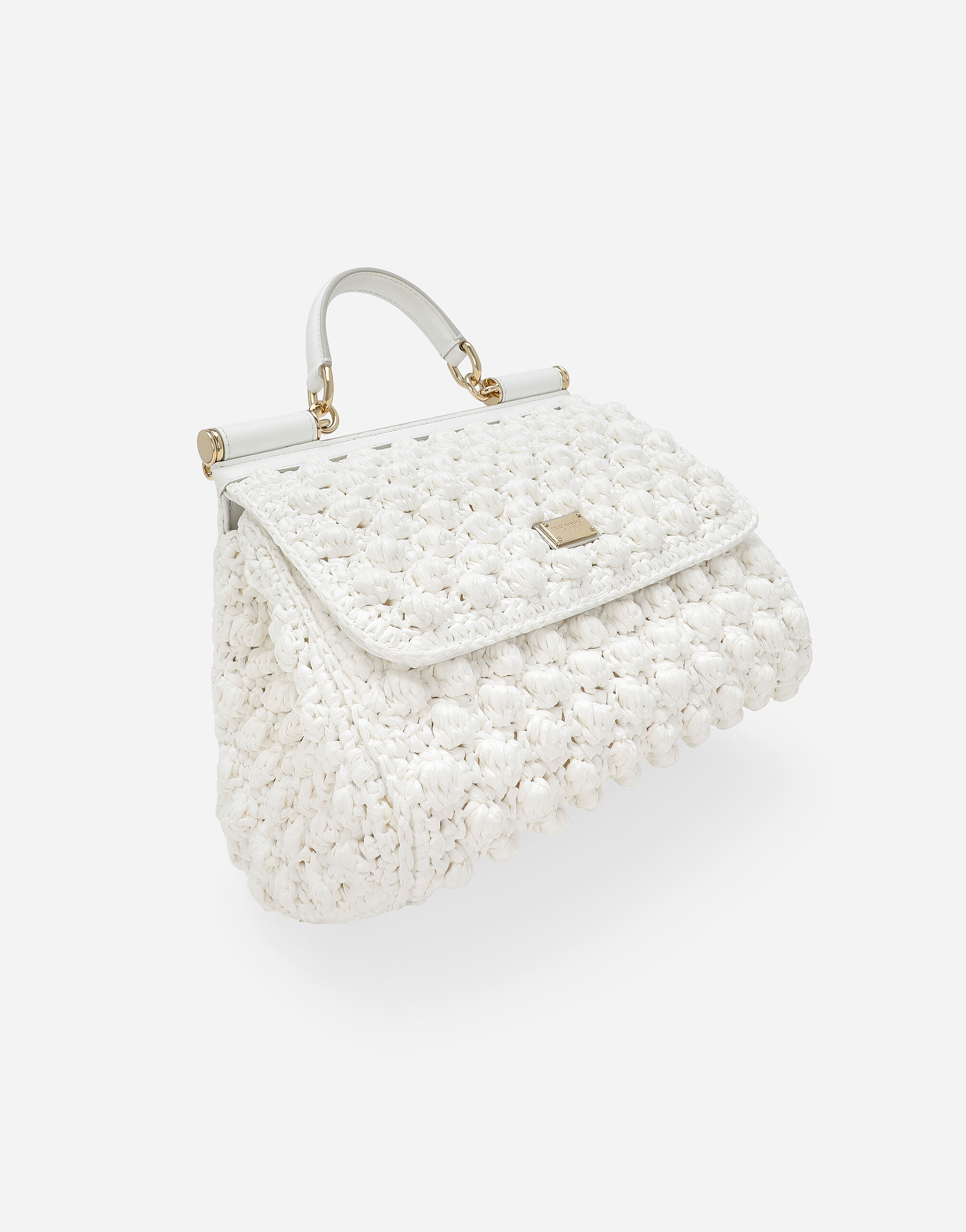 Large Sicily handbag in White for Women Dolce Gabbana