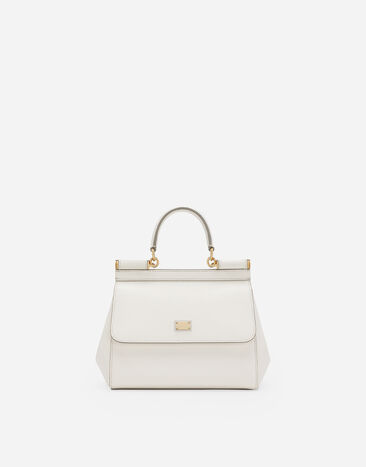 Dolce & Gabbana Small Sicily handbag in dauphine calfskin White BB6003A1001