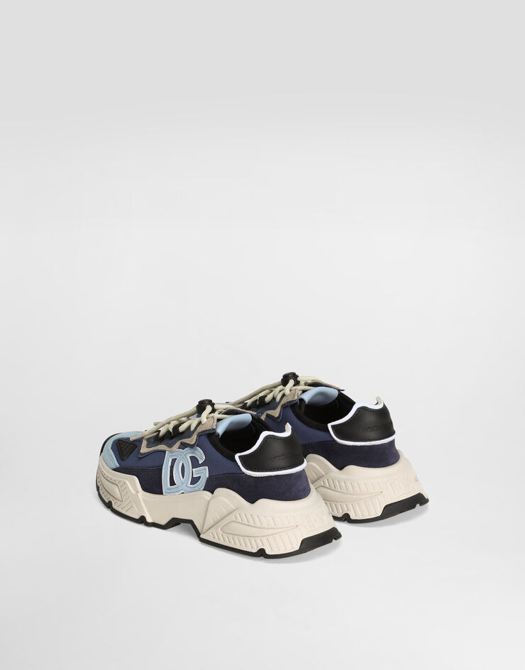 Dolce & Gabbana Nylon mesh Daymaster sneakers with DG logo Blue D11242AU402