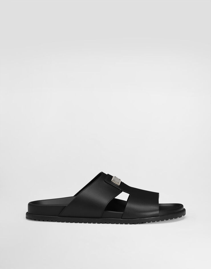 Dolce & Gabbana Sandalo in pelle di vitello Nero A80506A9Q67
