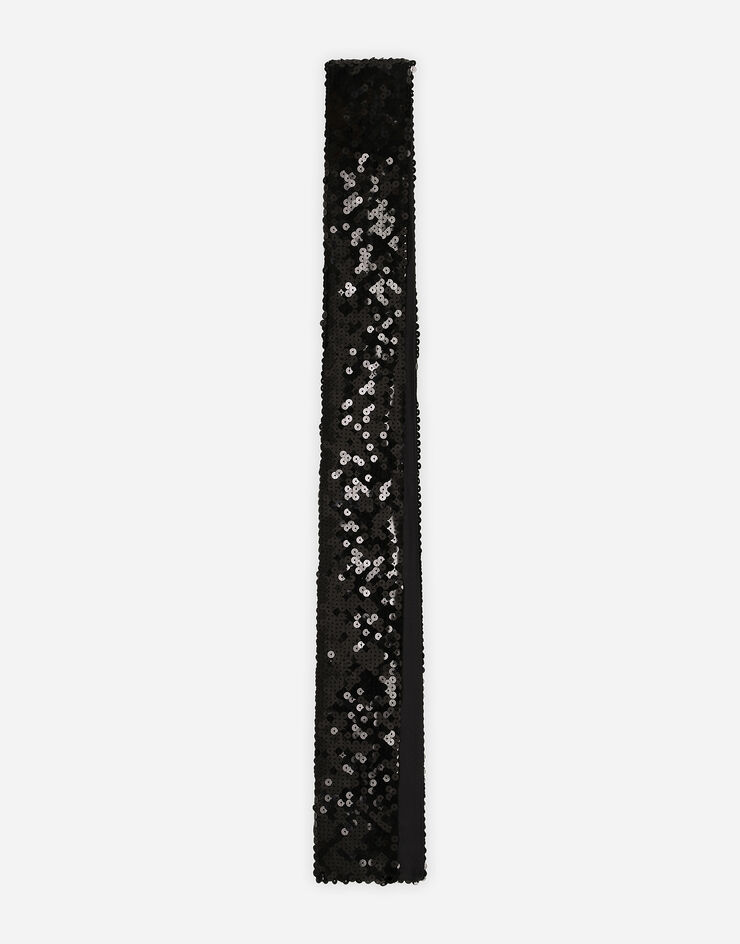Dolce & Gabbana Bufanda con lentejuelas Negro GQ340EFLSEP