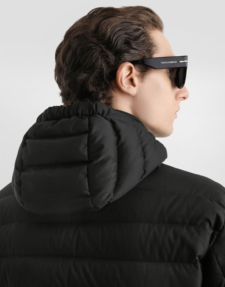 Dolce & Gabbana Hooded padded jacket Black G9BCETFUS0D