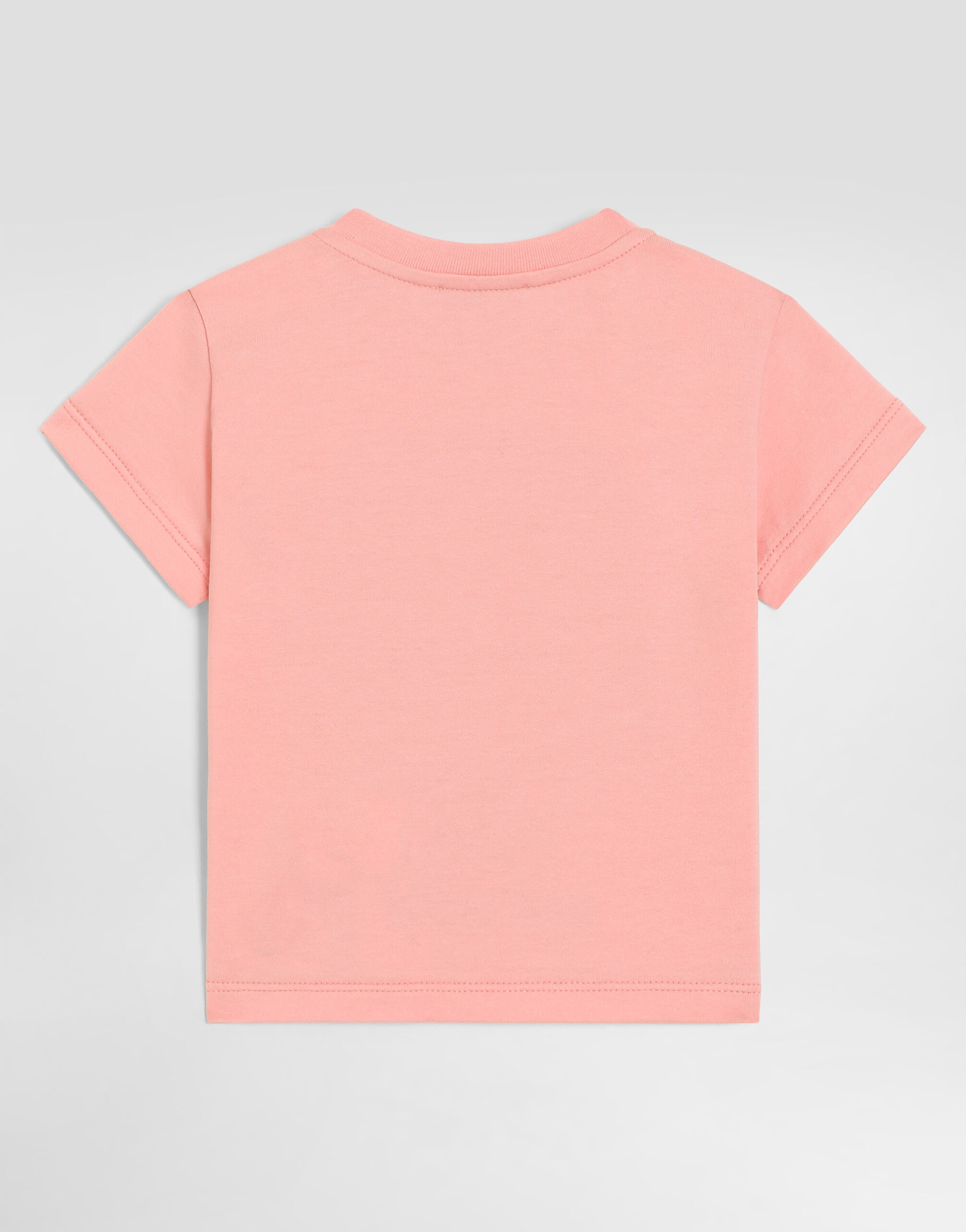 Jersey t-shirt with print in Pink for Girls | Dolce&Gabbana® US