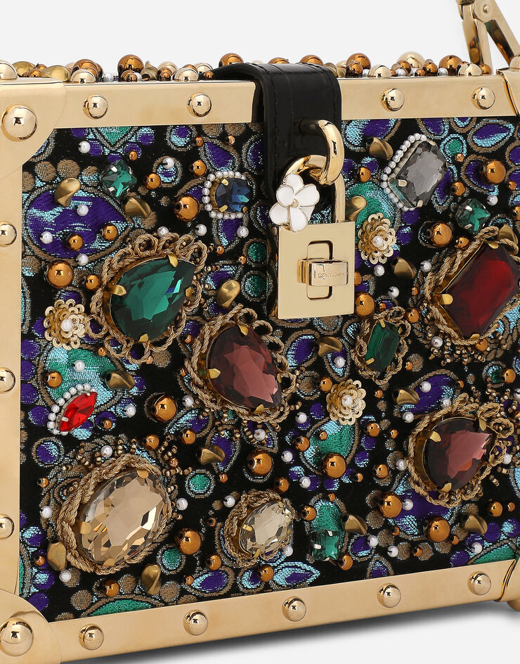 Dolce & Gabbana 자수 장식 자카드 돌체 박스 백 멀티 컬러 BB7165AY583