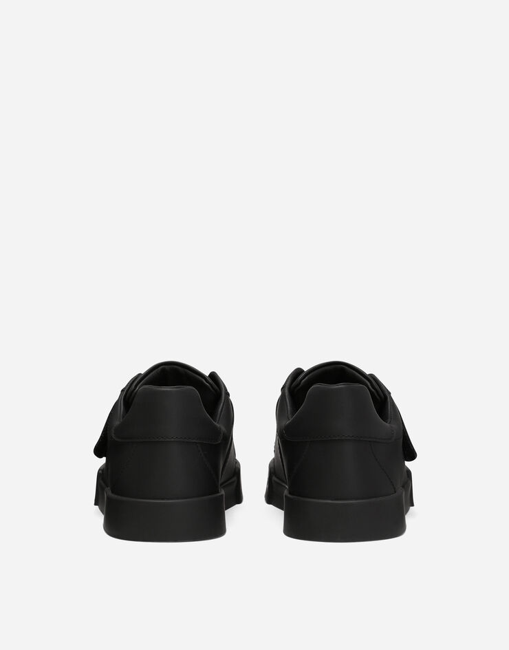 Dolce&Gabbana سنيكرز بورتوفينو من جلد عجل أسود DA5156A3444