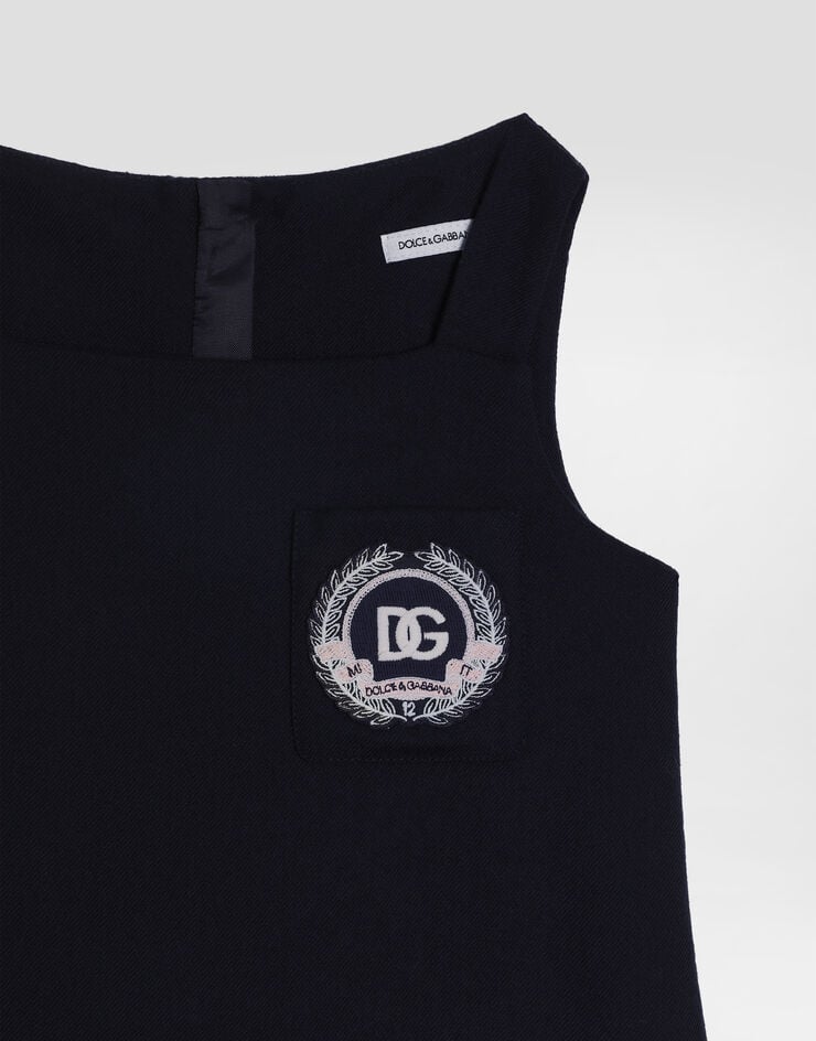 Dolce & Gabbana Wool canvas dress Blue L54DH0FU28G
