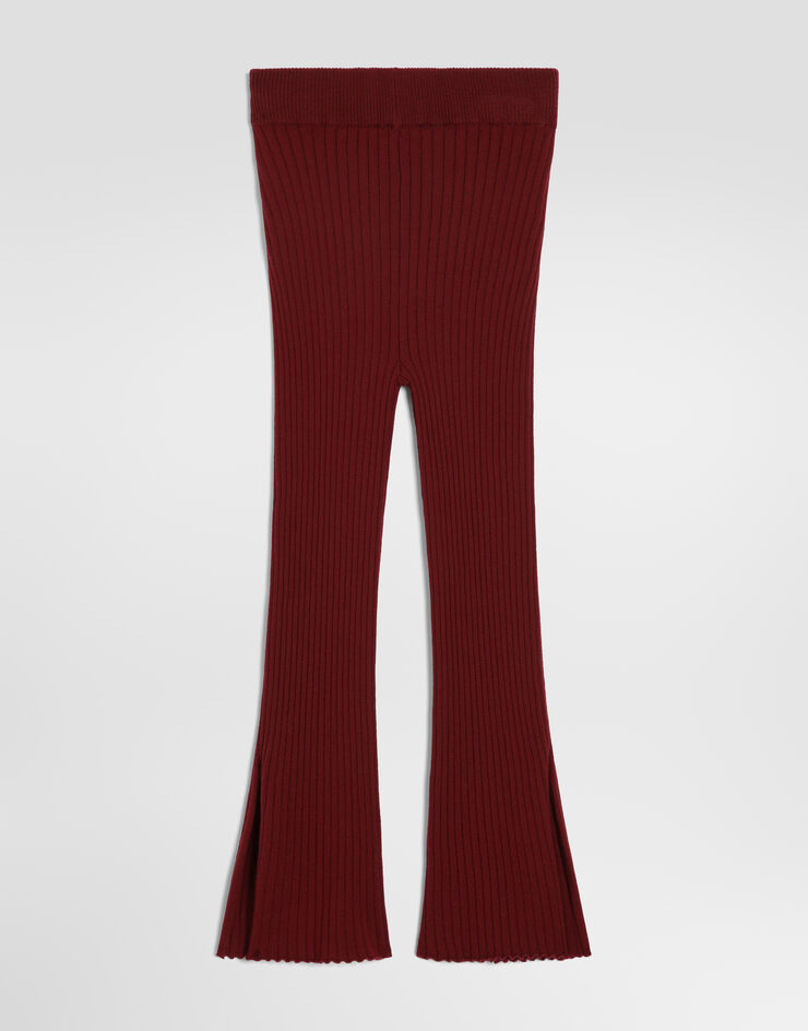 Dolce & Gabbana 팬츠 리브 니트 소재 Bordeaux L5KWNKJDVIX