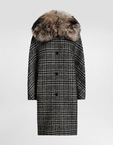 Dolce & Gabbana Glen plaid coat Multicolor F0GHGTFQZAH