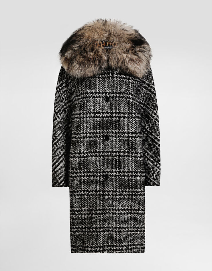 Dolce & Gabbana Glen plaid coat Multicolor F0GHGTFQZAH