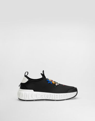 Dolce & Gabbana Sneakers with embroidery Black D11353AQ802
