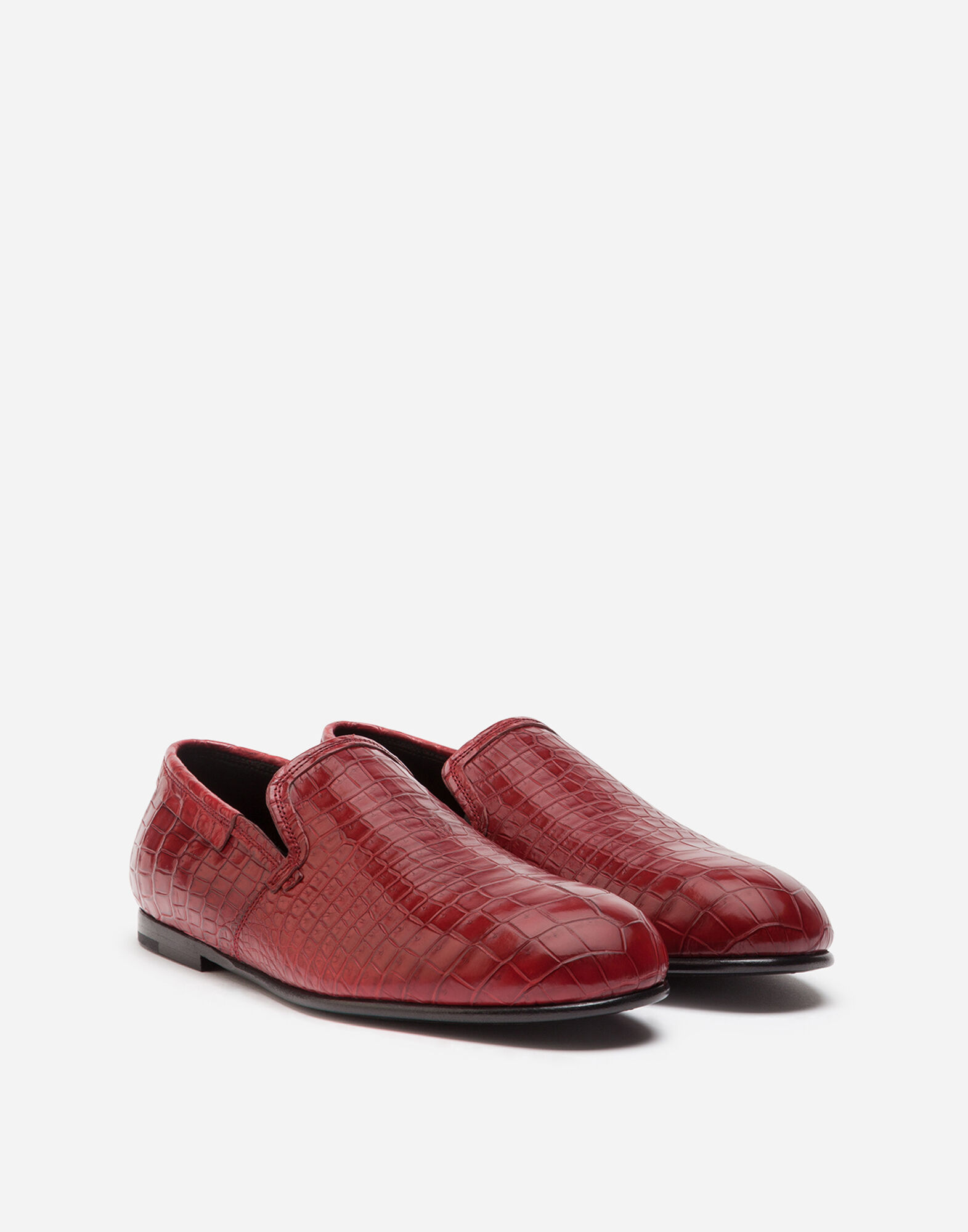 Crocodile nappa slip on shoes Dolce Gabbana