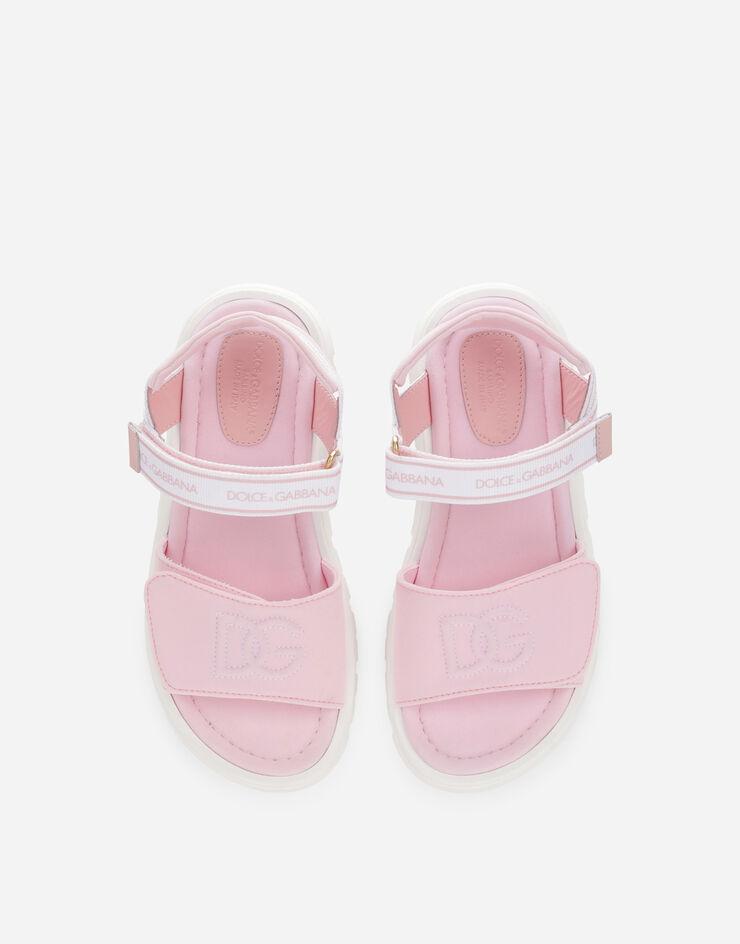 Dolce & Gabbana Technical fabric sandals with DG logo Multicolor DA5061AY233