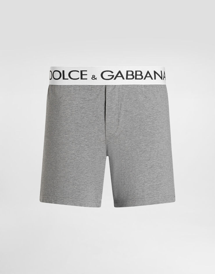 Dolce & Gabbana Two-way stretch cotton boxer shorts Grey M4B99JOUAIG