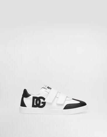 Dolce & Gabbana DG Original calfskin low-top sneakers with DG logo Multicolor DA5254A1048