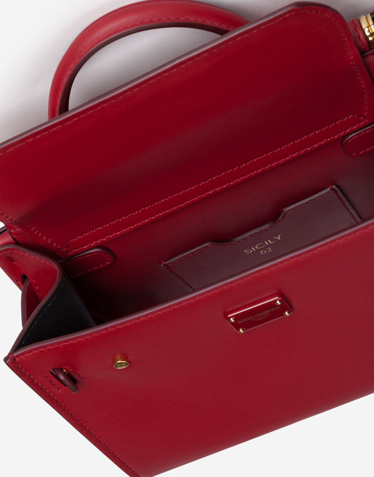 Dolce & Gabbana Small calfskin Sicily 62 bag RED BB6836B5671