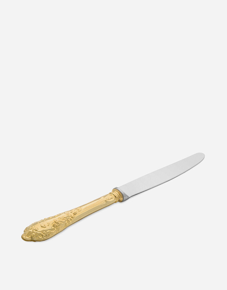 Dolce & Gabbana 24k Gold Plated Dessert Knife Multicolor TCP005TCA49