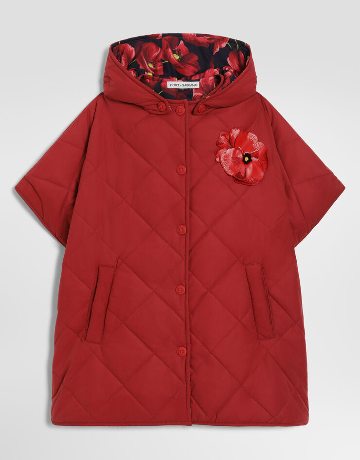 Dolce & Gabbana Cape matelassée avec patch Dolce & Gabbana Cape matelassée avec patch L54C70G7P9C