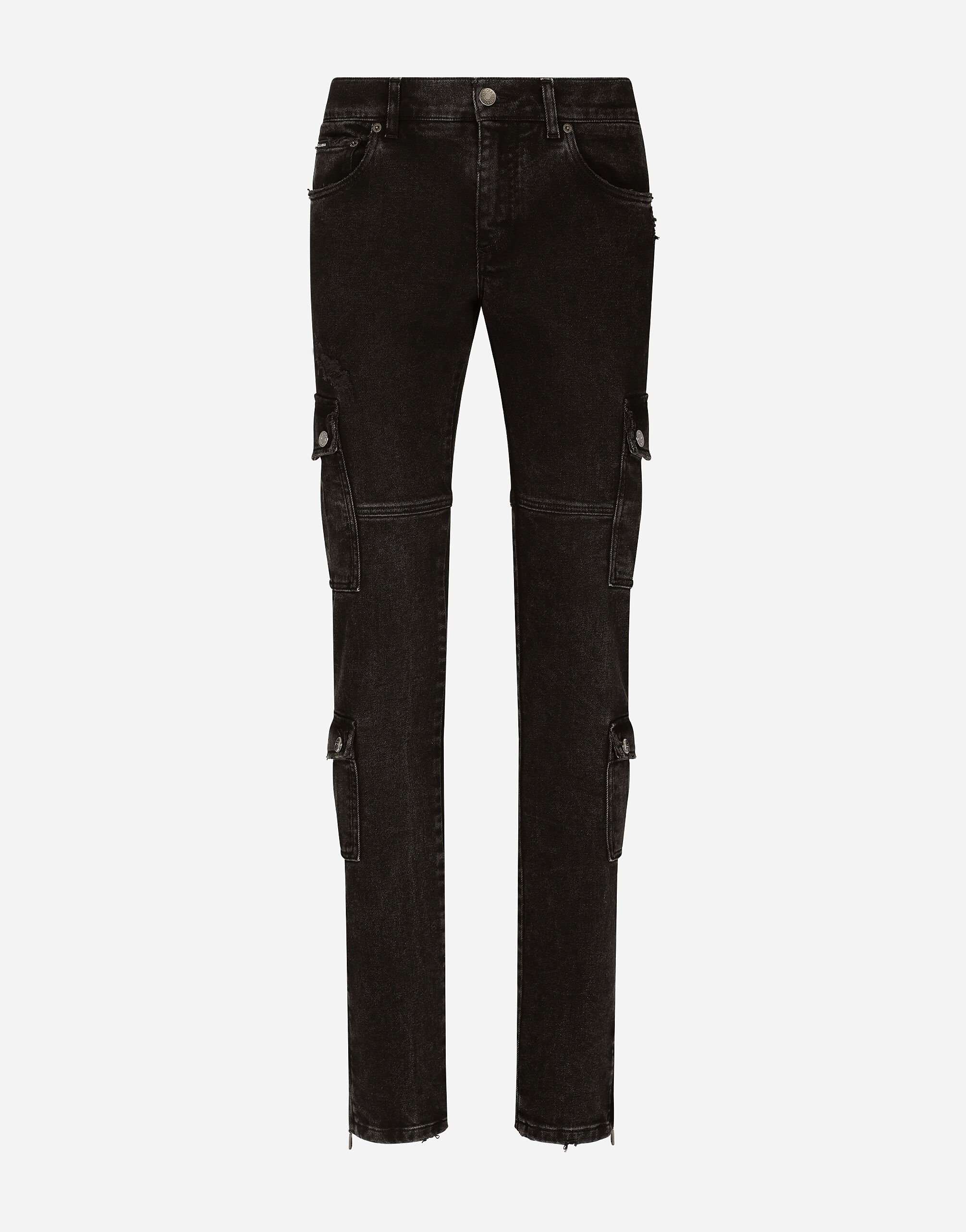 Dolce&Gabbana] ストレッチスリムカーゴデニムパンツ