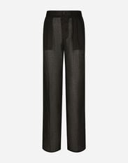 Dolce & Gabbana Tailored straight-leg linen pants Beige G2QU4TFJ6B4