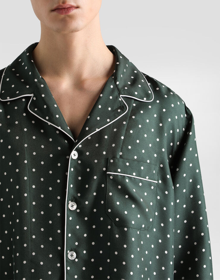 Dolce & Gabbana Polka dot-print silk twill hawaii shirt Dolce & Gabbana Polka dot-print silk twill hawaii shirt G5IF1TIS14A