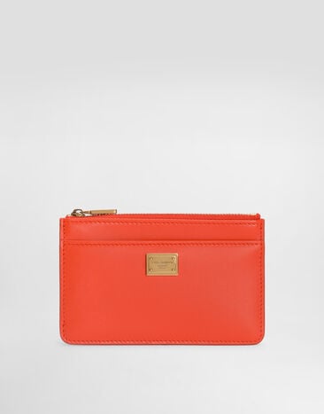 Dolce & Gabbana Calfskin card holder Orange BI1261A9S25
