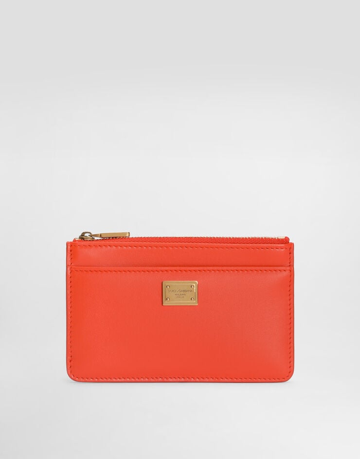 Dolce & Gabbana Calfskin card holder Orange BI1261A9S25