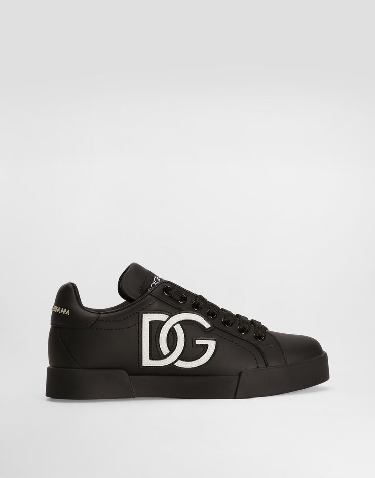 Dolce & Gabbana Calfskin Portofino sneakers with DG logo Multicolor CK1545AC330