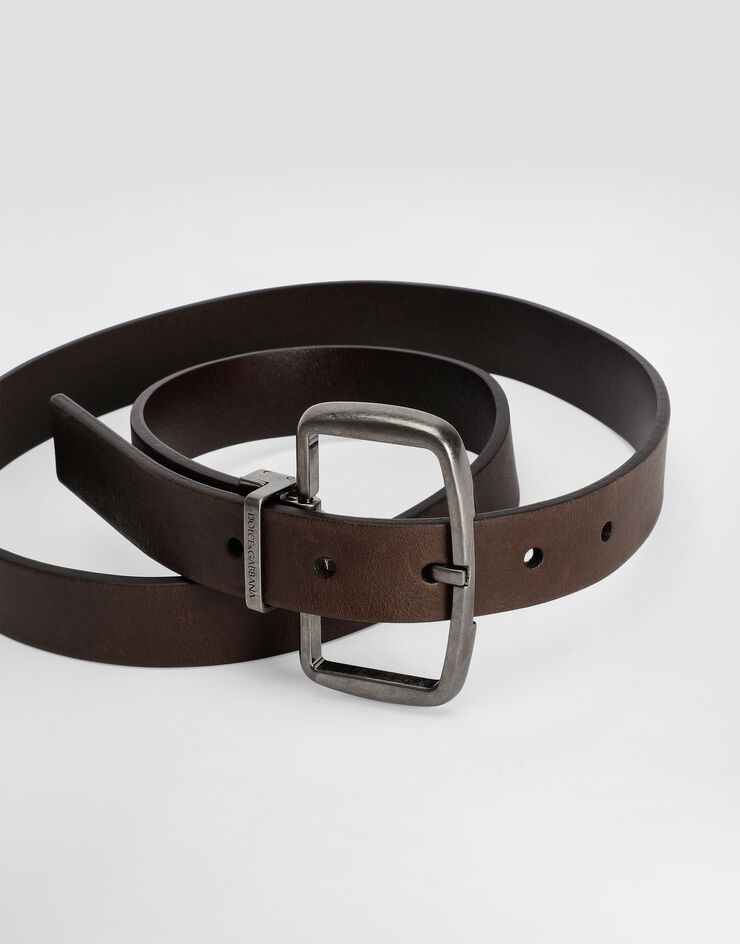 Dolce & Gabbana Cinturón en piel de becerro  Brown BC4949AH850