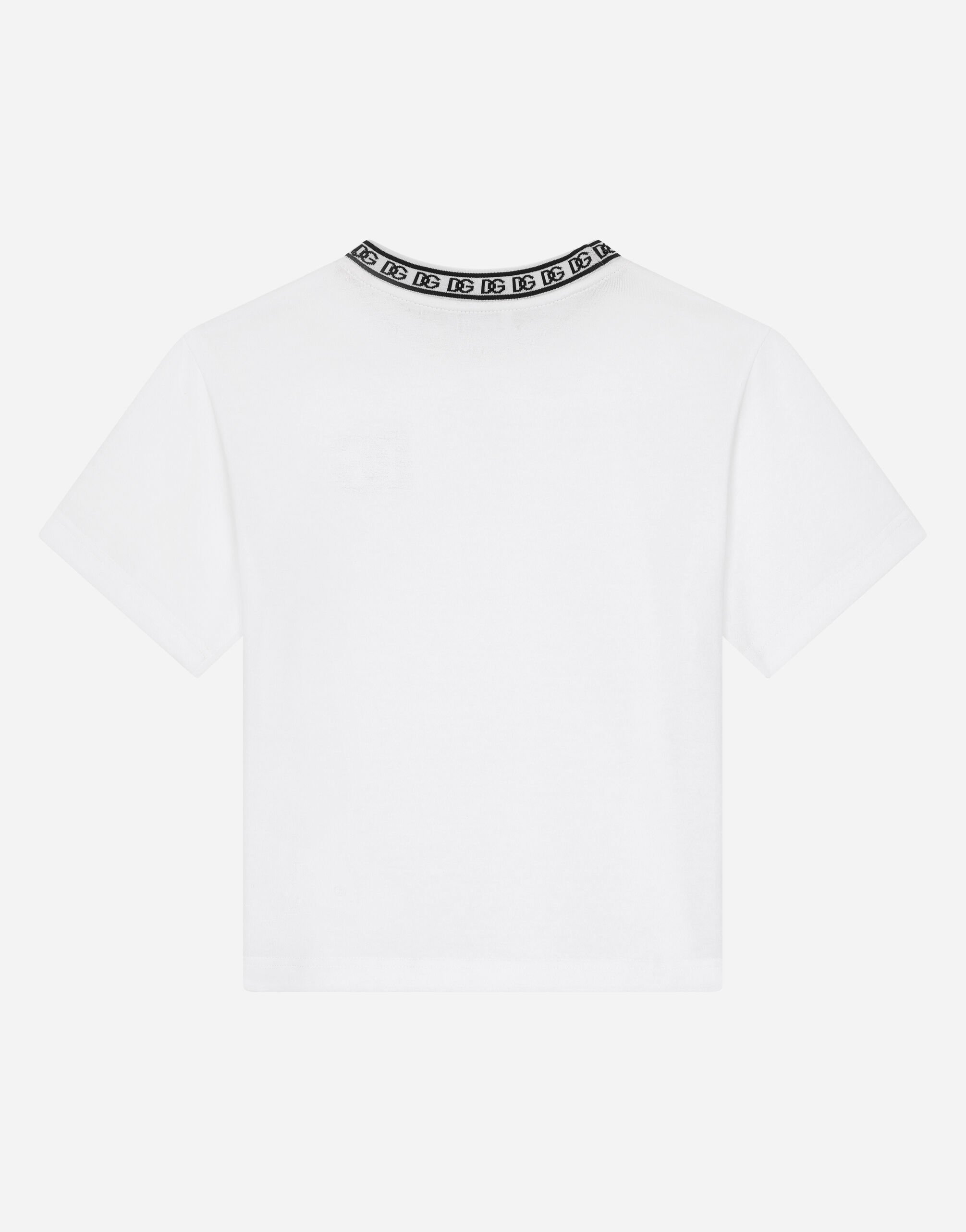 Dolce&Gabbana Tシャツ・カットソー T-shirt with DG Jersey T-shirt with DG logo in Orange for Boys