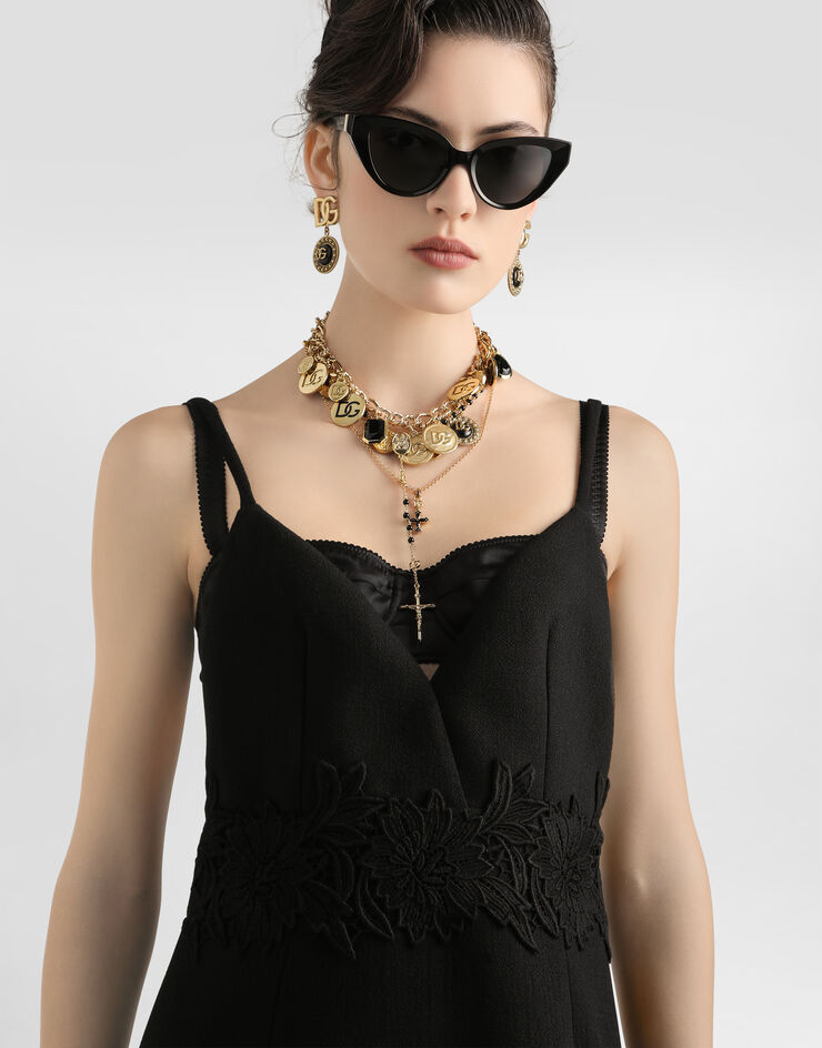 Dolce & Gabbana Stretch wool crêpe dress Black F6TWZTFUBCI
