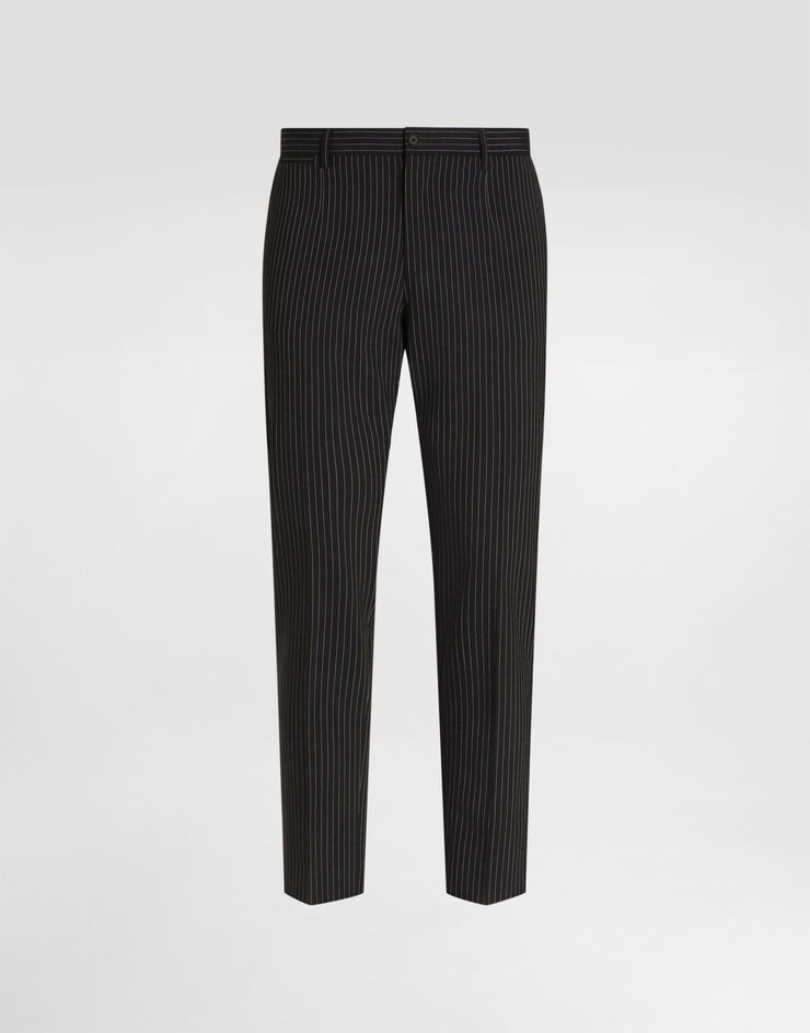 Dolce & Gabbana Pantalon en laine à rayures tennis Dolce & Gabbana Pantalon en laine à rayures tennis GY6FETFRBDQ
