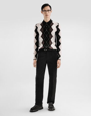 Dolce & Gabbana Corduroy trousers Black GP15TTFUVKS