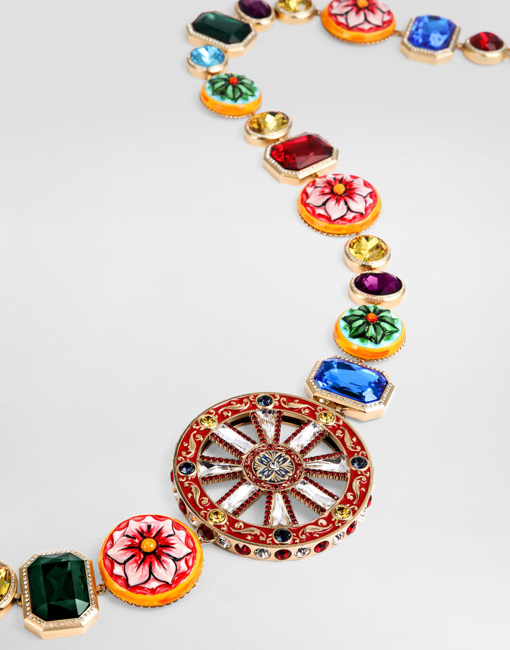 Dolce & Gabbana Carretto wheel belt Multicolor WLS6C1W1111