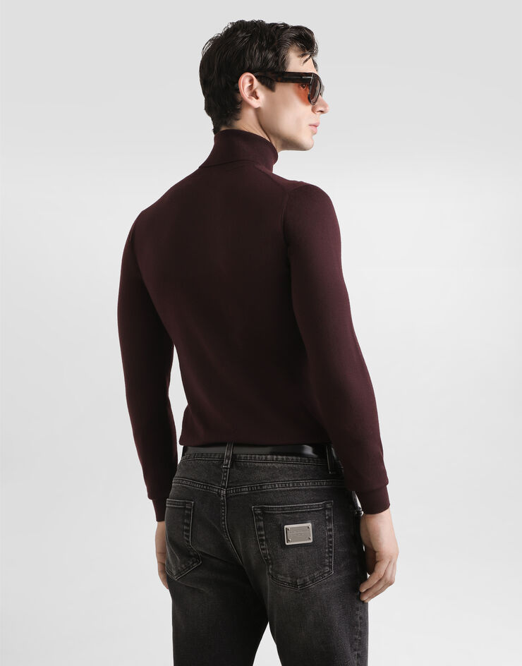 Dolce & Gabbana Cashmere turtleneck pullover Bordeaux GXW05TJBW05