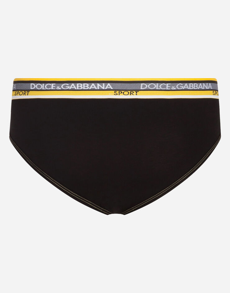 Dolce & Gabbana Medium briefs in stretch pima cotton NERO M3B64JFUGHH