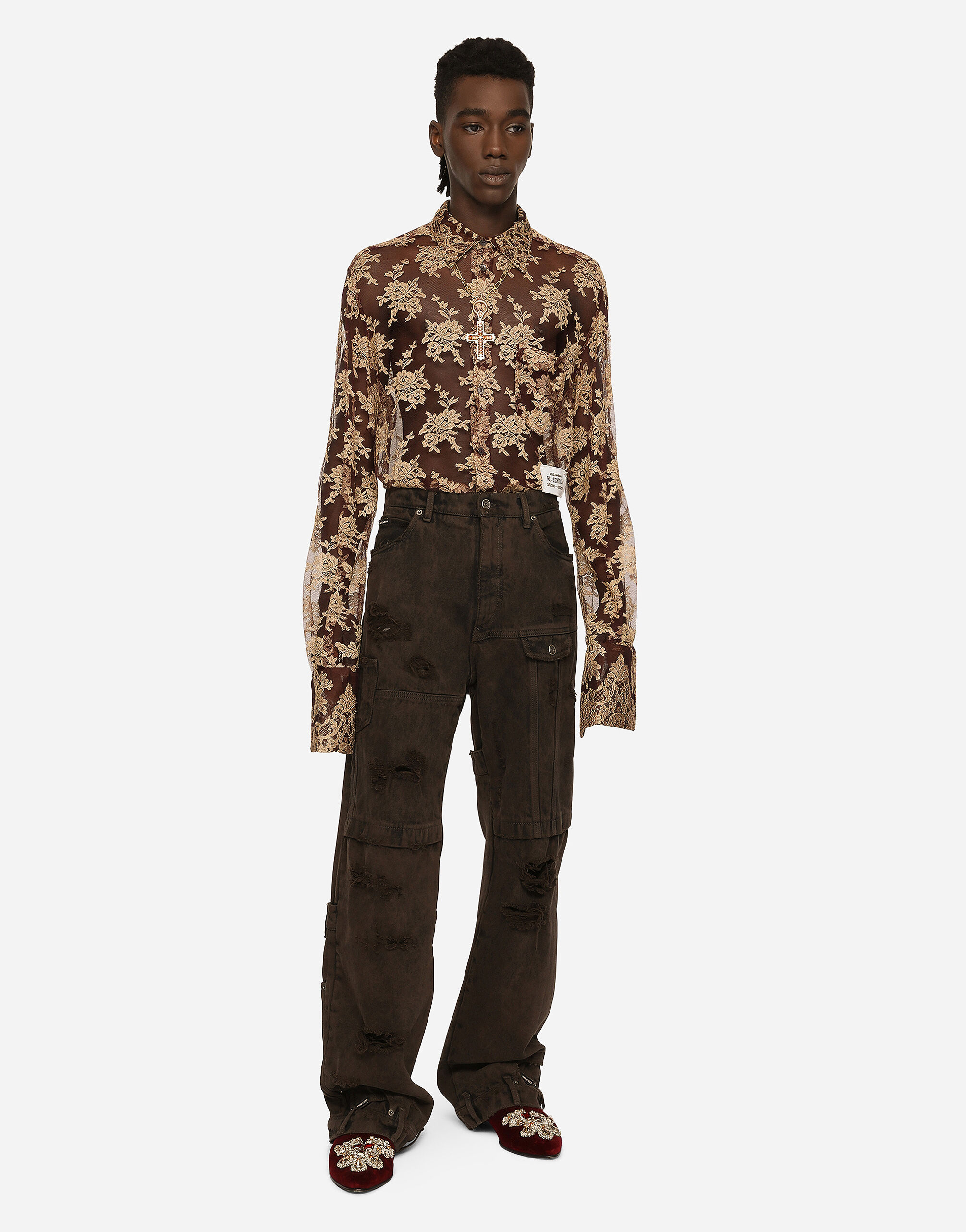 Flower lace shirt 2025