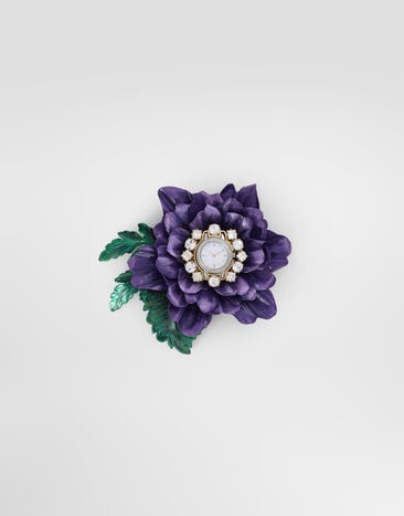 Dolce & Gabbana Flower watch brooch Dolce & Gabbana Flower watch brooch Purple WPS7F4W1111