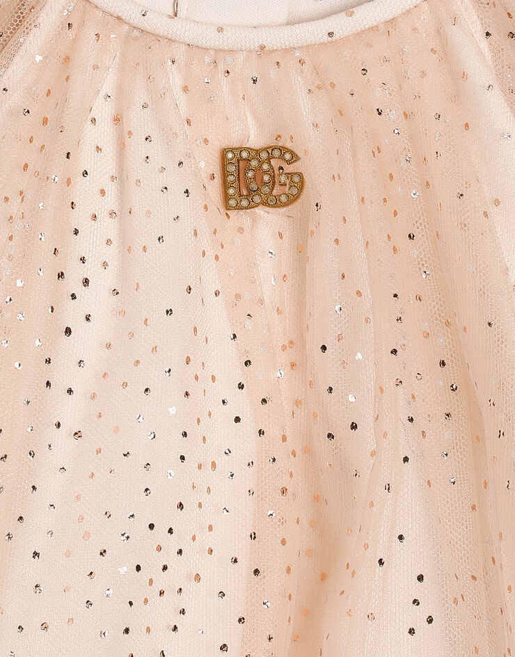 Dolce & Gabbana Tulle dress with polka dot print Print L24DK6FSSK6