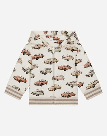 Dolce & Gabbana Jersey hoodie with print Print L1JTEYII7EA