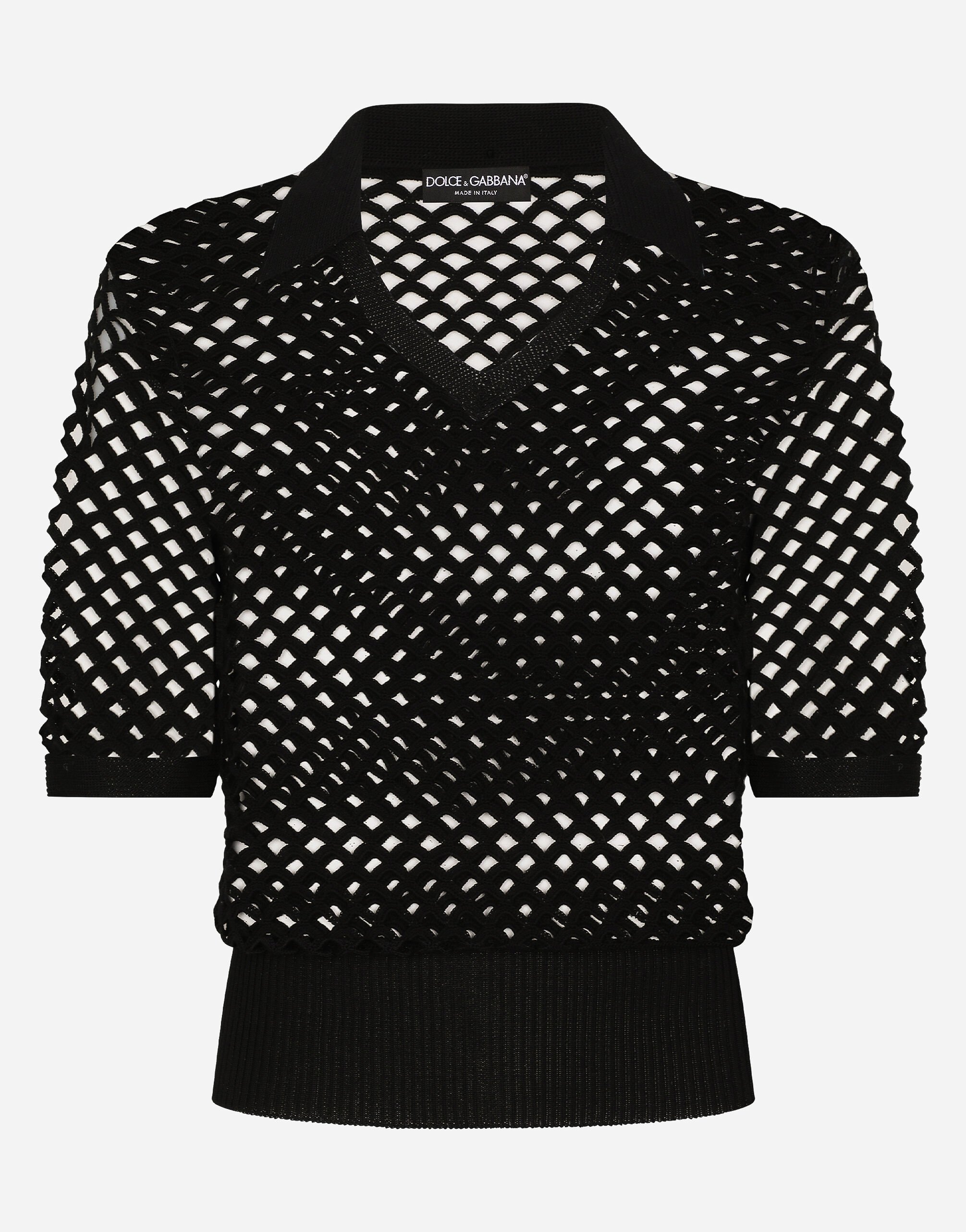 Dolce & Gabbana Cotton polo-shirt Black GXL30TJAWM9