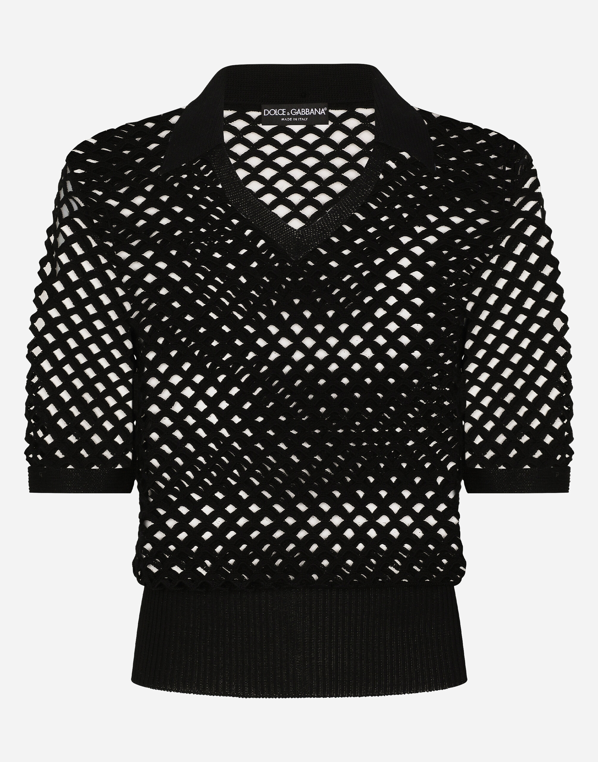 Dolce and gabbana deals black polo shirt