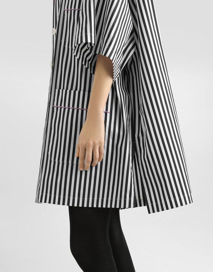 Dolce & Gabbana Striped poplin shirt Multicolor F5U29TFR52G