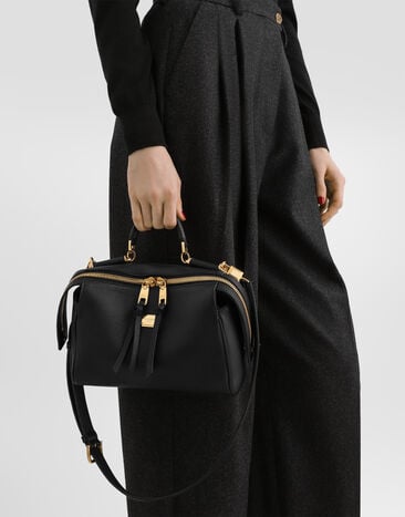 Dolce & Gabbana Vittoria handbag in calfskin Dolce & Gabbana Vittoria handbag in calfskin Black BB7939A0841